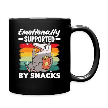 J’ai besoin de snacks, d’humour animalier drôle - Mug uni - noir - Droite
