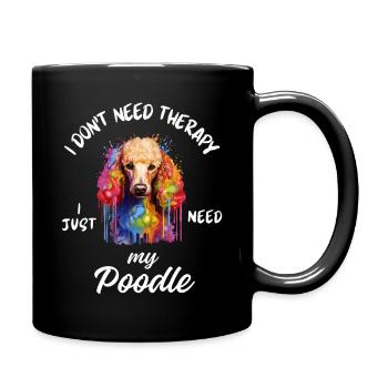 Yorkie Cupcake-Kunst - Tasse einfarbig - Schwarz - Rechts