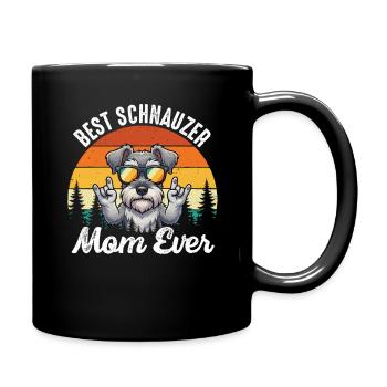 Best Schnauzer Mom Ever Proud Dog Parent - Full Colour Mug - black - Right