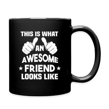 Voilà à quoi ressemble un ami génial - Mug uni - noir - Droite