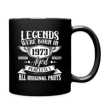 Legends Born 1973 Aged Perfectly - Full Colour Mug - black - Right