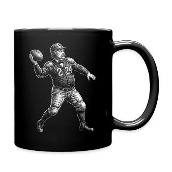 Grover Cleveland American Football  - Tasse einfarbig - Schwarz - Rechts