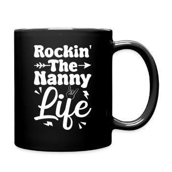 Childcare Provider Rockin The Nanny Life Daycare - Tasse einfarbig - Schwarz - Rechts