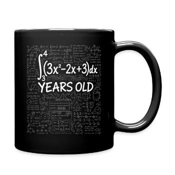 33rd Birthday Calculus Math Geek Funny - Full Colour Mug - black - Right