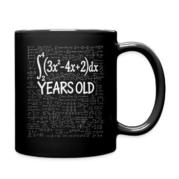36th Birthday Calculus Math Geek Funny - Full Colour Mug - black - Right