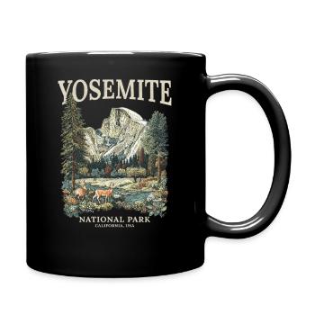 Yosemite-Nationalpark-Souvenir - Tasse einfarbig - Schwarz - Rechts