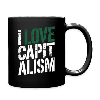 J’adore le capitalisme Entrepreneurs Actions Capitalisme - Mug uni - noir - Droite