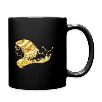 Zodiac sign Virgo - Full Colour Mug - black - Right