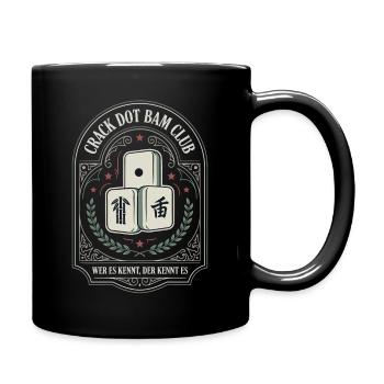 Dot Bam Club Emblem - Tasse einfarbig - Schwarz - Rechts
