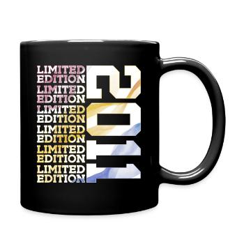LIMITED EDITION 2011 - 15 JAHRE - 15. GEBURTSTAG - Tasse einfarbig - Schwarz - Rechts