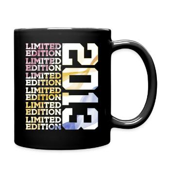 LIMITED EDITION 2013 - 13 JAHRE - 13. GEBURTSTAG - Tasse einfarbig - Schwarz - Rechts