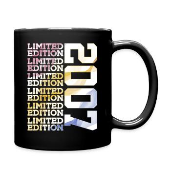 LIMITED EDITION 2007 - 19 JAHRE - 19. GEBURTSTAG - Tasse einfarbig - Schwarz - Rechts