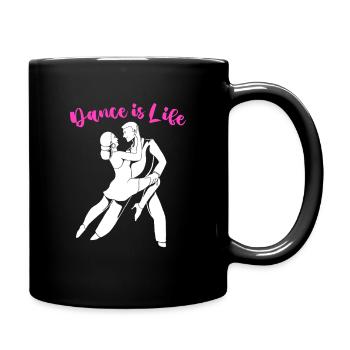 Tänzerin - Tasse einfarbig - Schwarz - Rechts