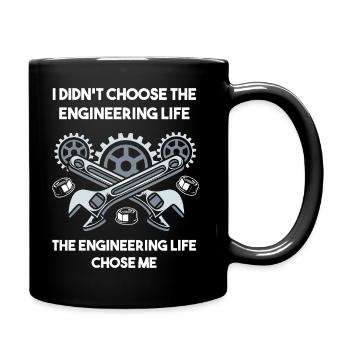Ingenieur Student - Tasse einfarbig - Schwarz - Rechts