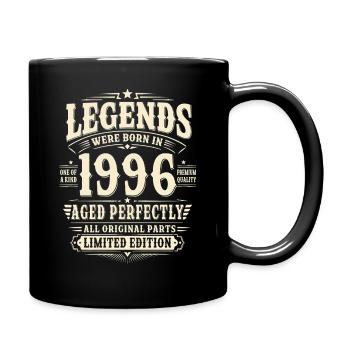 30. Geburtstag Geschenk Mann 1996 Vintage Retro - Tasse einfarbig - Schwarz - Rechts