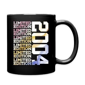 LIMITED EDITION 2004 - 22 JAHRE - 22. GEBURTSTAG - Tasse einfarbig - Schwarz - Rechts