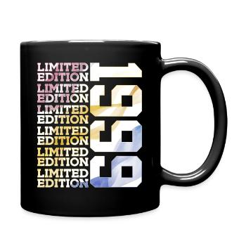 LIMITED EDITION 1999 - 27 JAHRE - 27. GEBURTSTAG - Tasse einfarbig - Schwarz - Rechts