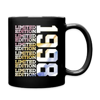 LIMITED EDITION 1998 - 28 JAHRE - 28. GEBURTSTAG - Tasse einfarbig - Schwarz - Rechts