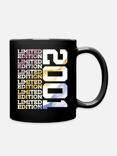 LIMITED EDITION 2001 - 25 JAHRE - 25. GEBURTSTAG - Tasse einfarbig - Schwarz
