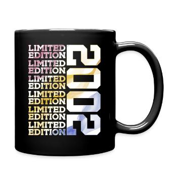 LIMITED EDITION 2002 - 24 JAHRE - 24. GEBURTSTAG - Tasse einfarbig - Schwarz - Rechts