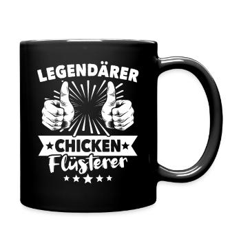Chicken Legende - Tasse einfarbig - Schwarz - Rechts