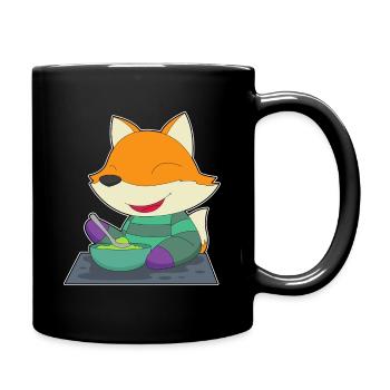 Fuchs Koch Schüssel Kochen - Tasse einfarbig - Schwarz - Rechts
