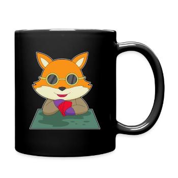 Cartes de poker Fox Poker - Mug uni - noir - Droite