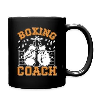 Boxing Coach - Tasse einfarbig - Schwarz - Rechts