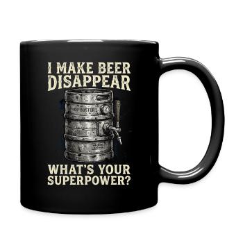I Make Beer Disappear Craft Beer - Tasse einfarbig - Schwarz - Rechts