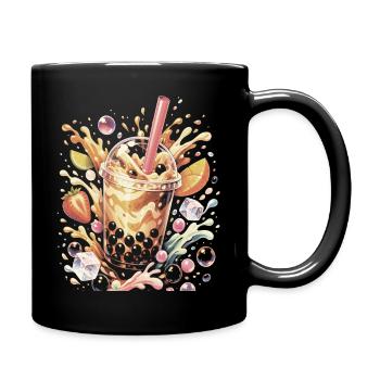 Bubble Tea Perles Tapioca Splash Art - Mug uni - noir - Droite