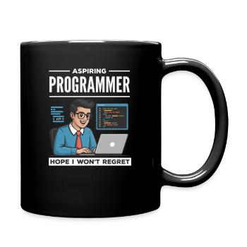 Aspiring Programmer Humor - Tasse einfarbig - Schwarz - Rechts