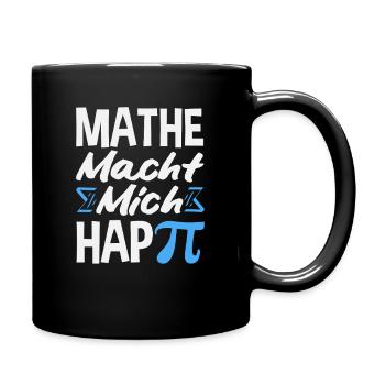 Mathe Macht Mich Glücklich - Tasse einfarbig - Schwarz - Rechts