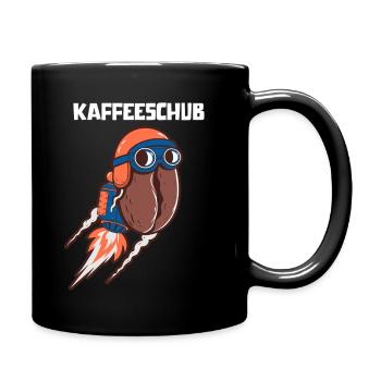 Kaffeeschub Rocket Coffee Bean Funny - Full Colour Mug - black - Right