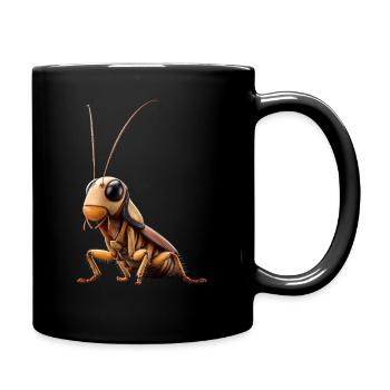 Kakerlake Küchenschabe Insekten Schabe Kakerlaken - Tasse einfarbig - Schwarz - Rechts
