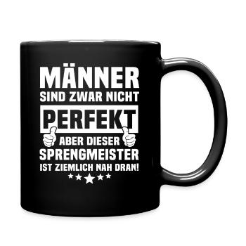 Sprengmeister - Tasse einfarbig - Schwarz - Rechts