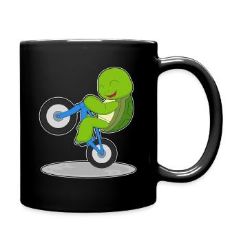 Turtle Bicycle - Full Colour Mug - black - Right