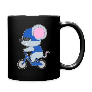 Vélo souris - Mug uni - noir - Droite