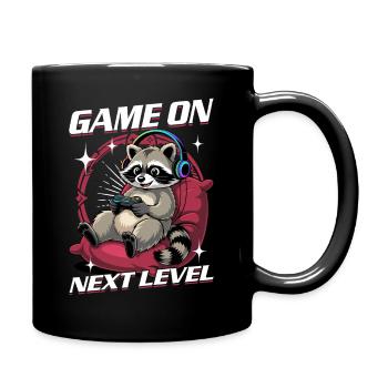 Gamer Gaming Raccoon Video Game - Tasse einfarbig - Schwarz - Rechts