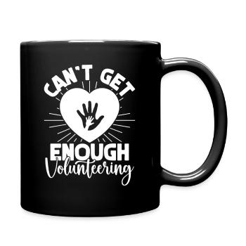 Social Worker Quote Can´t Get Enough Social - Tasse einfarbig - Schwarz - Rechts