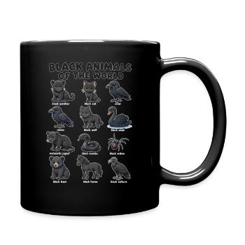 Black animals of the - Full Colour Mug - black - Right