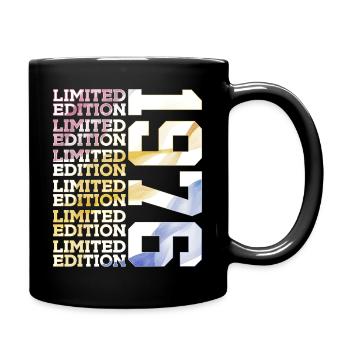LIMITED EDITION 1976 - 50 JAHRE - 50. GEBURTSTAG - Tasse einfarbig - Schwarz - Rechts