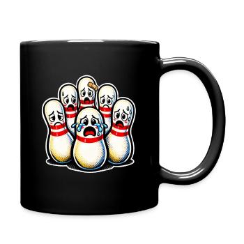 Quilles de bowling - Mug uni - noir - Droite
