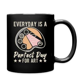 Artist Painter Graphic Perfect Day For Art Gifts - Tasse einfarbig - Schwarz - Rechts