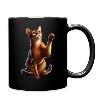 Chat Abessinierkatze Abyssin - Mug uni - noir - Droite