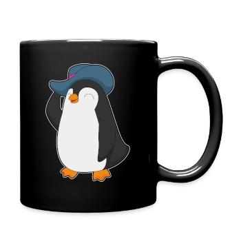 Chapeau de Pingouin - Mug uni - noir - Droite