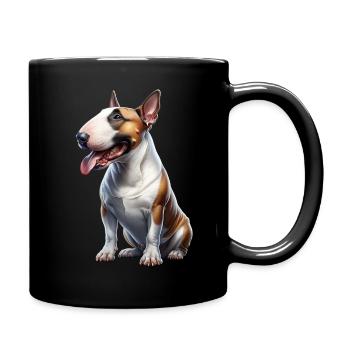 Bull terrier - Mug uni - noir - Droite