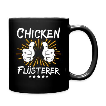 Chicken Saying - Full Colour Mug - black - Right