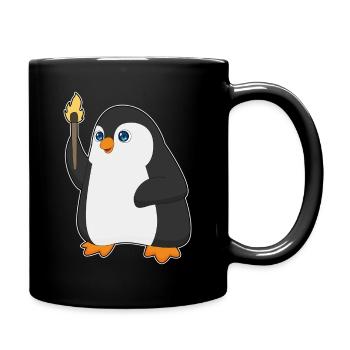 Penguin Torch - Full Colour Mug - black - Right