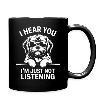 Lhasa Apso Sayings Funny Lhasa Apso Gift - Full Colour Mug - black - Right