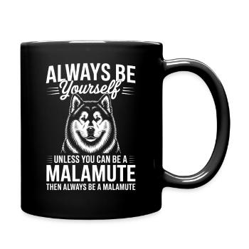 Alaskan Malamute Sayings Alaskan Malamute Gift - Full Colour Mug - black - Right